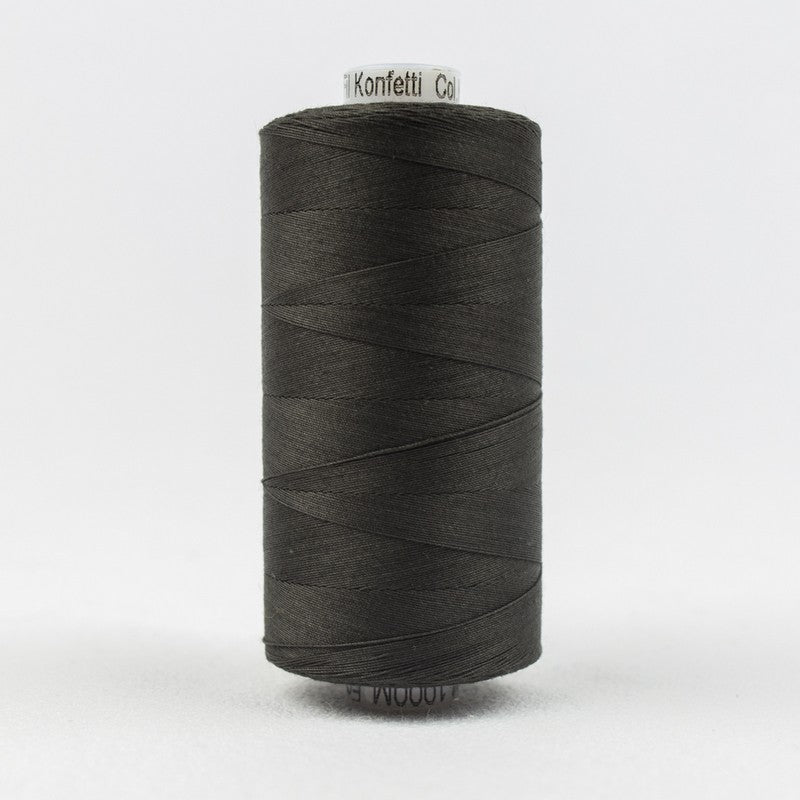 Konfetti - Soft Black - Cotton 50wt 1094yd (1000m) - WonderFil Specialty Threads