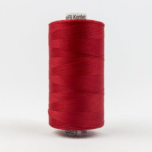 Konfetti - Christmas Red - Cotton 50wt 1094yd (1000m) - WonderFil Specialty Threads