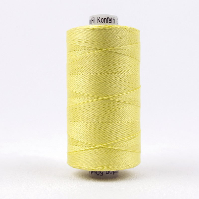 Konfetti - Yellow - Cotton 50wt 1094yd (1000m) - WonderFil Specialty Threads (Pre-order: Oct 2024)