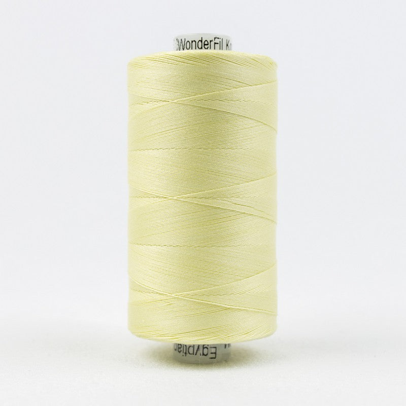 Konfetti - Pale Yellow - Cotton 50wt 1094yd (1000m) - WonderFil Specialty Threads (Pre-order: Oct 2024)