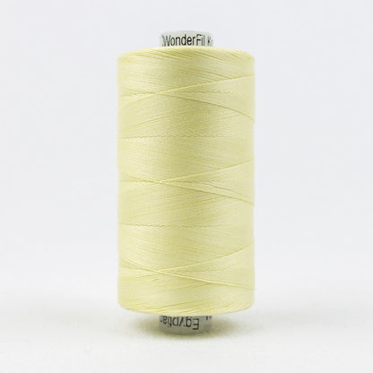 Konfetti - Pale Yellow - Cotton 50wt 1094yd (1000m) - WonderFil Specialty Threads (Pre-order: Oct 2024)