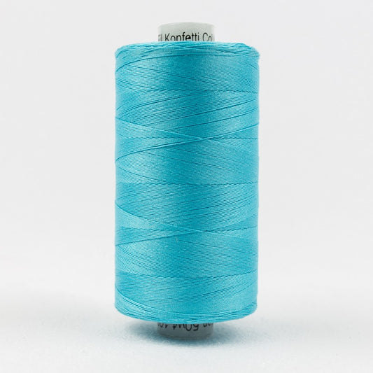 Konfetti - Medium Peacock Blue - Cotton 50wt 1094yd (1000m) - WonderFil Specialty Threads (Pre-order: Oct 2024)