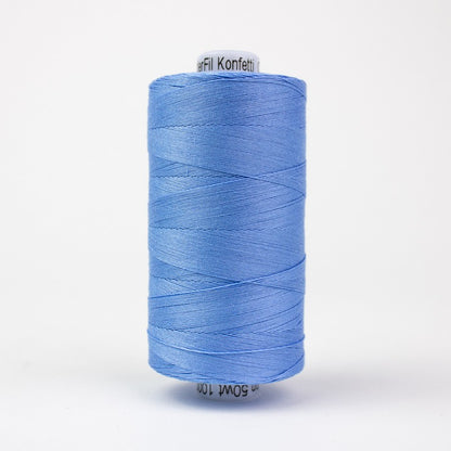 Konfetti - Denim - Cotton 50wt 1094yd (1000m) - WonderFil Specialty Threads (Pre-order: Oct 2024)