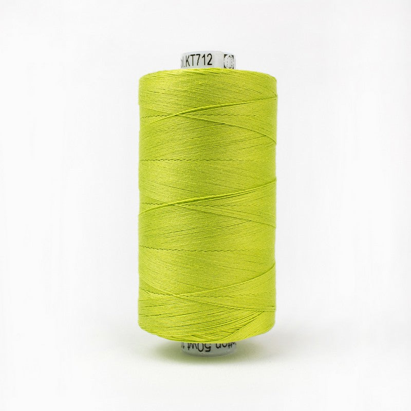 Konfetti - Chartreuse - Cotton 50wt 1094yd (1000m) - WonderFil Specialty Threads (Pre-order: Oct 2024)