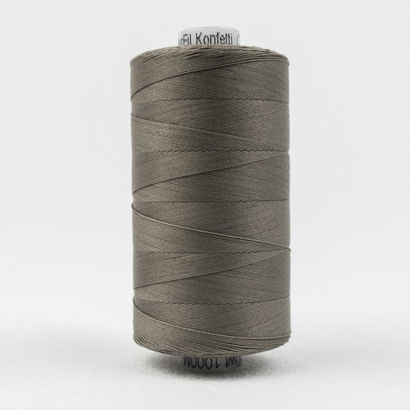 Konfetti - Brown/Grey - Cotton 50wt 1094yd (1000m) - WonderFil Specialty Threads (Pre-order: Oct 2024)