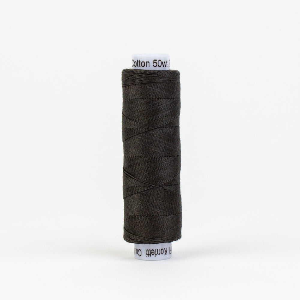 Konfetti - Soft Black - Cotton 50wt 220yd (200m) - WonderFil Specialty Threads (Pre-order: Oct 2024)