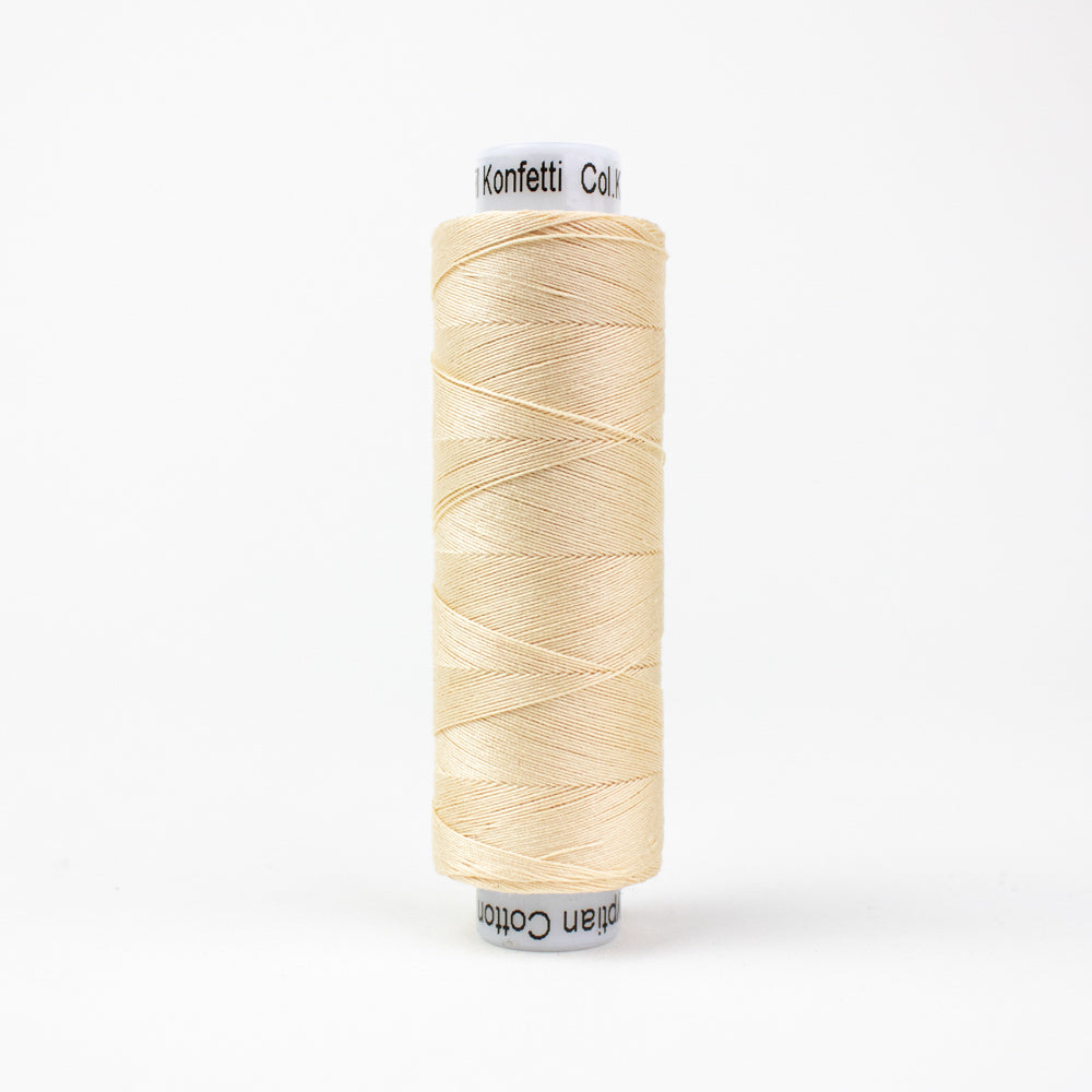 Konfetti - Cookie Dough - Cotton 50wt 220yd (200m) - WonderFil Specialty Threads (Pre-order: Oct 2024)