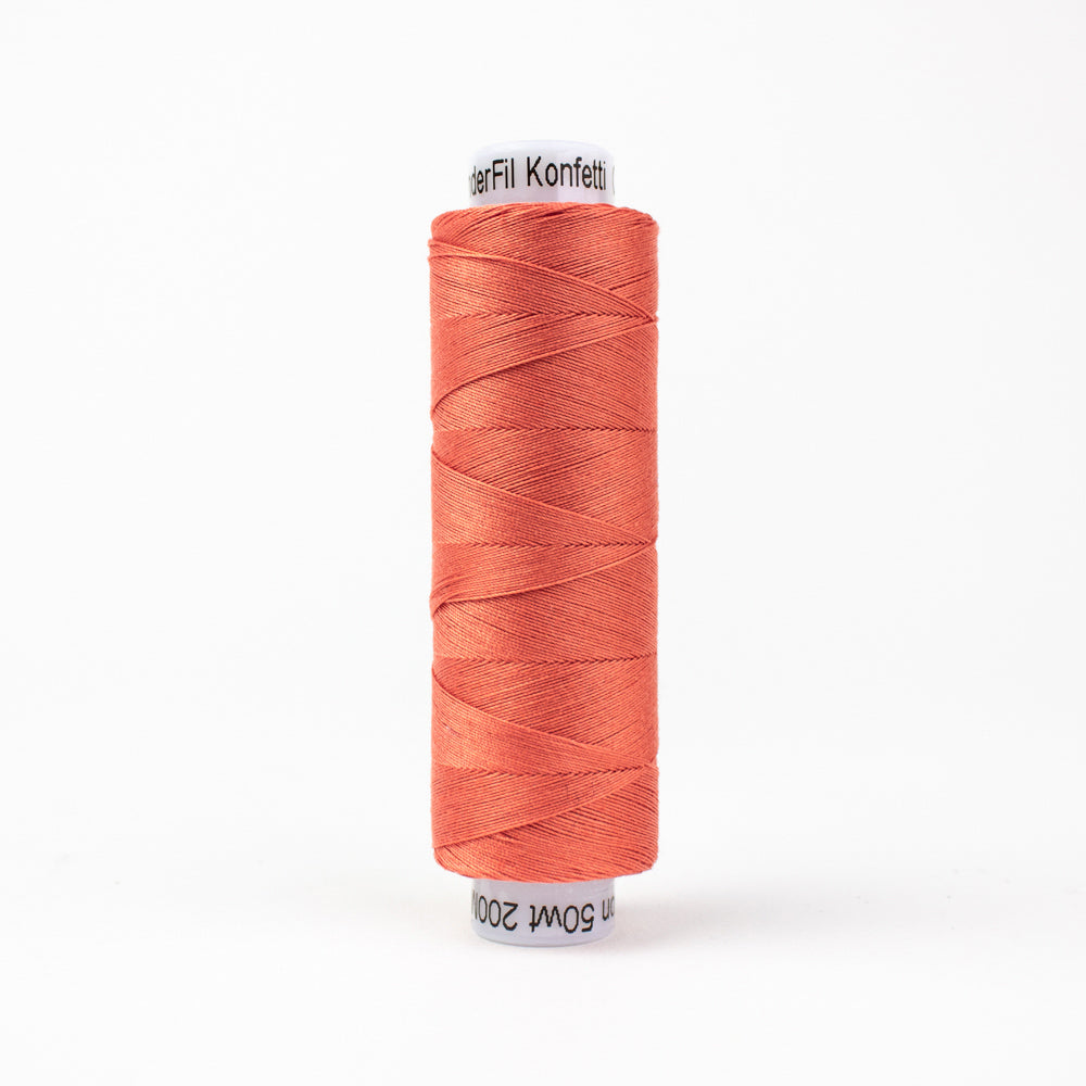 Konfetti - Salmon - Cotton 50wt 220yd (200m) - WonderFil Specialty Threads (Pre-order: Oct 2024)