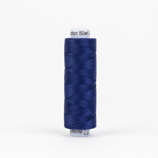 Konfetti - Navy - Cotton 50wt 220yd (200m) - WonderFil Specialty Threads (Pre-order: Oct 2024)