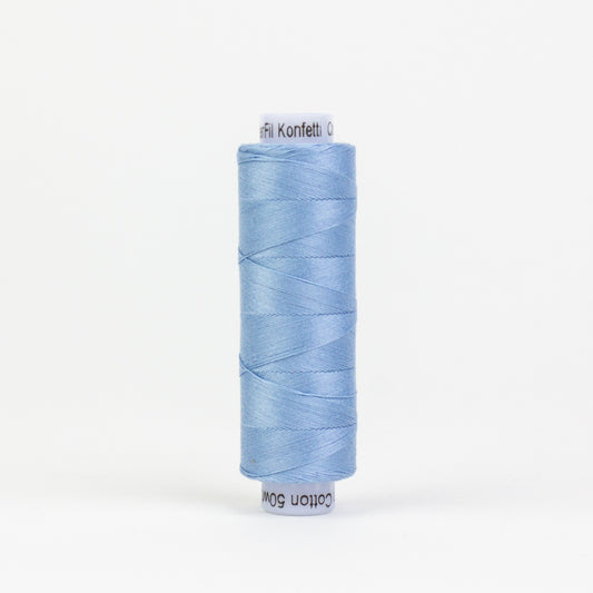 Konfetti - Sky Blue - Cotton 50wt 220yd (200m) - WonderFil Specialty Threads (Pre-order: Oct 2024)