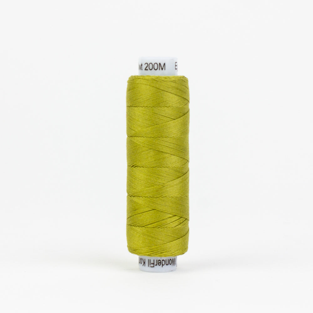 Konfetti - Brass Green - Cotton 50wt 220yd (200m) - WonderFil Specialty Threads (Pre-order: Oct 2024)