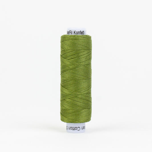 Konfetti - Olive Green - Cotton 50wt 220yd (200m) - WonderFil Specialty Threads (Pre-order: Oct 2024)