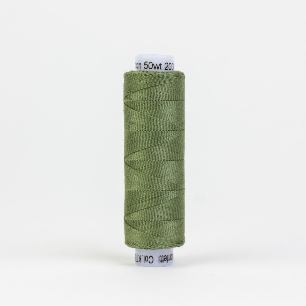 Konfetti - Grey Khaki - Cotton 50wt 220yd (200m) - WonderFil Specialty Threads (Pre-order: Oct 2024)