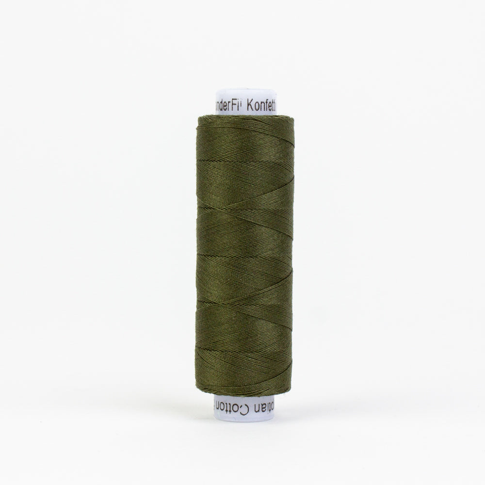 Konfetti - Pine Green - Cotton 50wt 220yd (200m) - WonderFil Specialty Threads (Pre-order: Oct 2024)