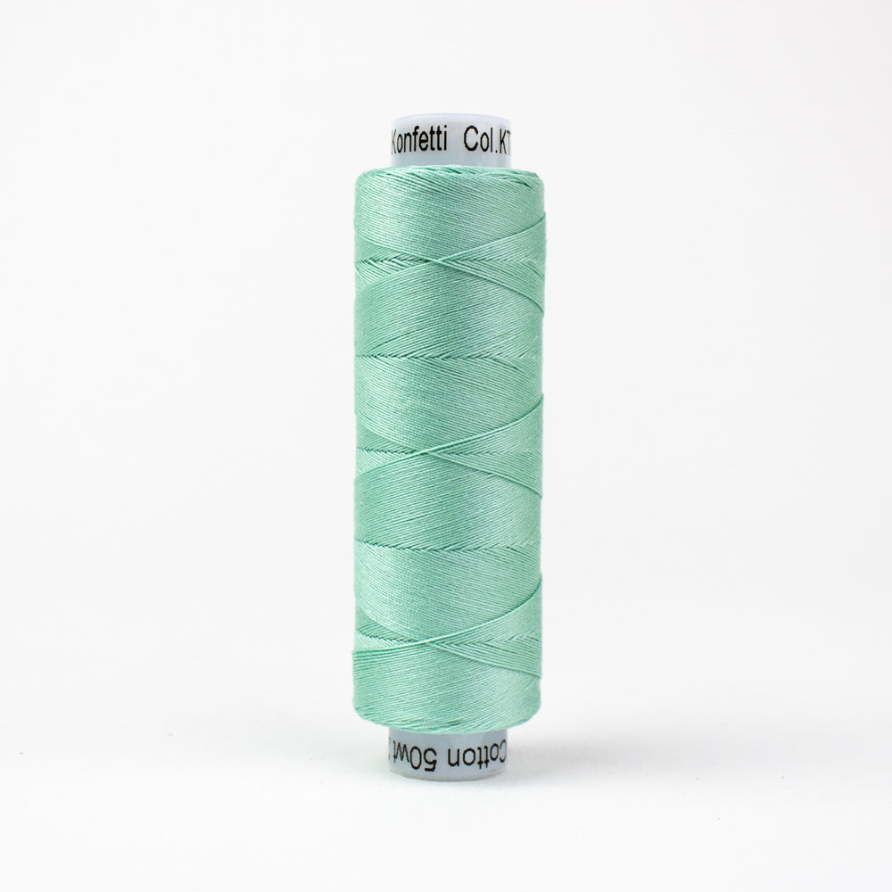 Konfetti - Seafoam - Cotton 50wt 220yd (200m) - WonderFil Specialty Threads (Pre-order: Feb 2025)