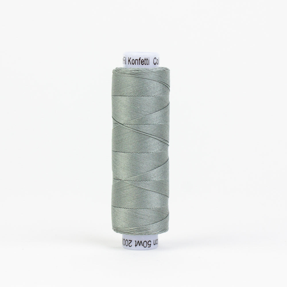 Konfetti - Light Grey - Cotton 50wt 220yd (200m) - WonderFil Specialty Threads (Pre-order: Feb 2025)