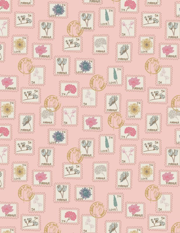 Love Letters - Floral Postage Rose - Becca Plymale - Art Gallery Fabrics (Pre-order: Mar 2025)