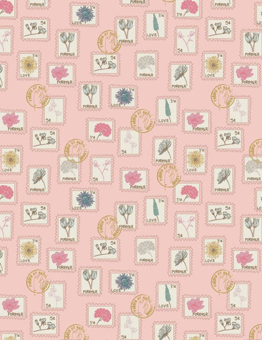 Love Letters - Floral Postage Rose - Becca Plymale - Art Gallery Fabrics (Pre-order: Mar 2025)