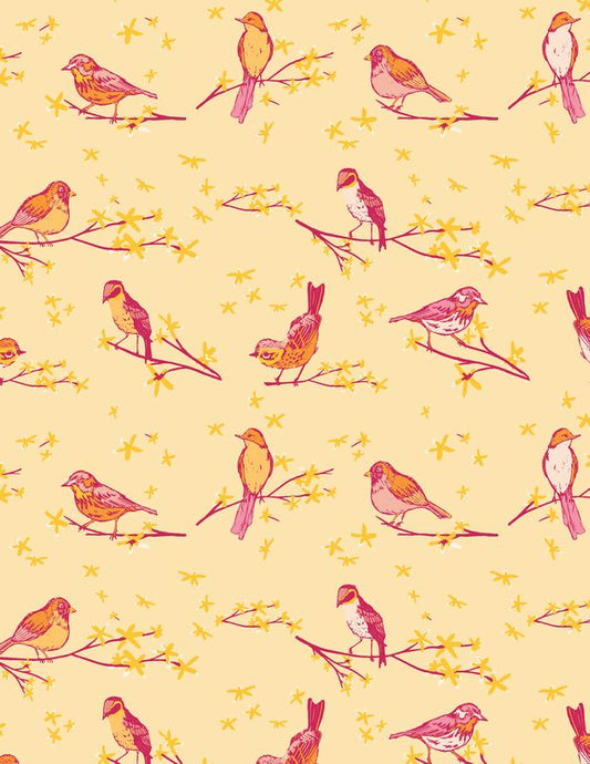 Marigold - The Dawn Chorus Sunset - Maureen Cracknell - Art Gallery Fabrics (Pre-order: Mar 2025)