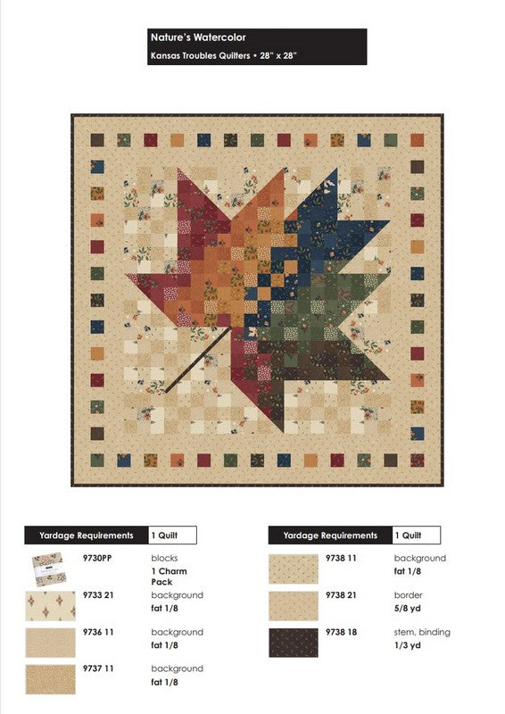 Nature S Watercolor Quilt Pattern