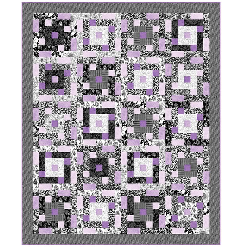 Ebony & Ivory - The Ink is Black Quilt Pattern - Northcott (Pre-order: Jan 2025)