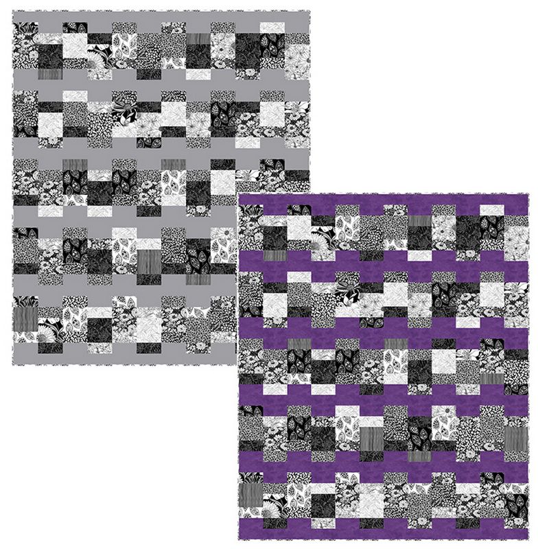 Ebony & Ivory - Looking Glass Quilt Pattern - Northcott (Pre-order: Jan 2025)