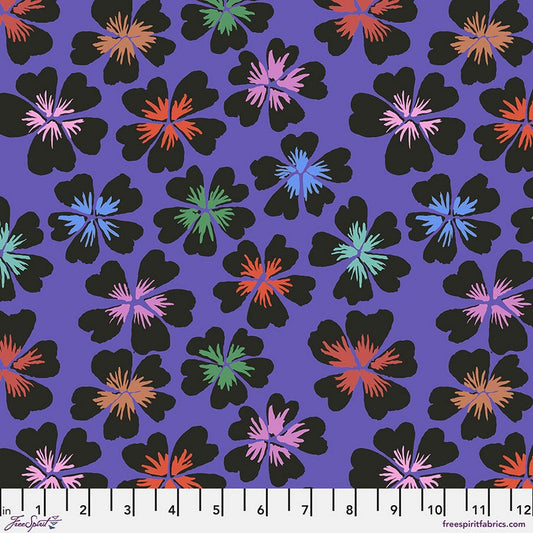 Kaffe Fassett Collective Spring 2024 - Petals in Purple - Free Spirit