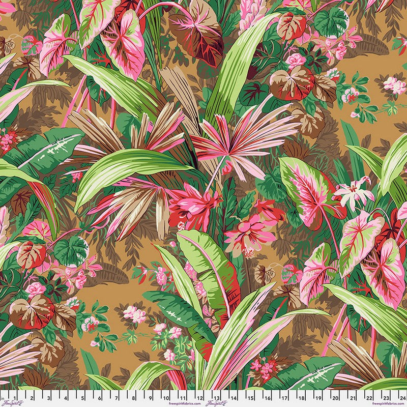 Kaffe Fassett Collective August 2024 - Jungle in Brown - Free Spirit