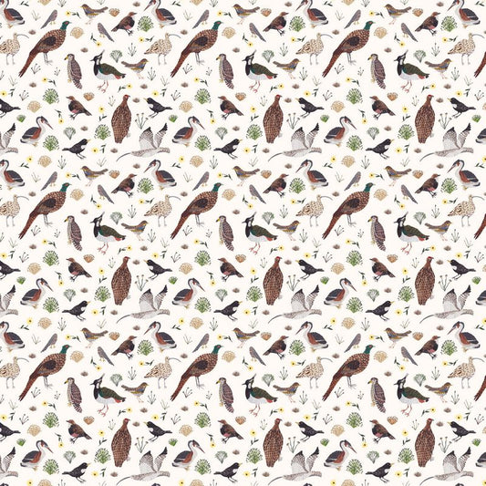 Nature Trail - Birds in Cream - Boccaccini Meadows - FIGO (Northcott) (Pre-order: Apr 2025)