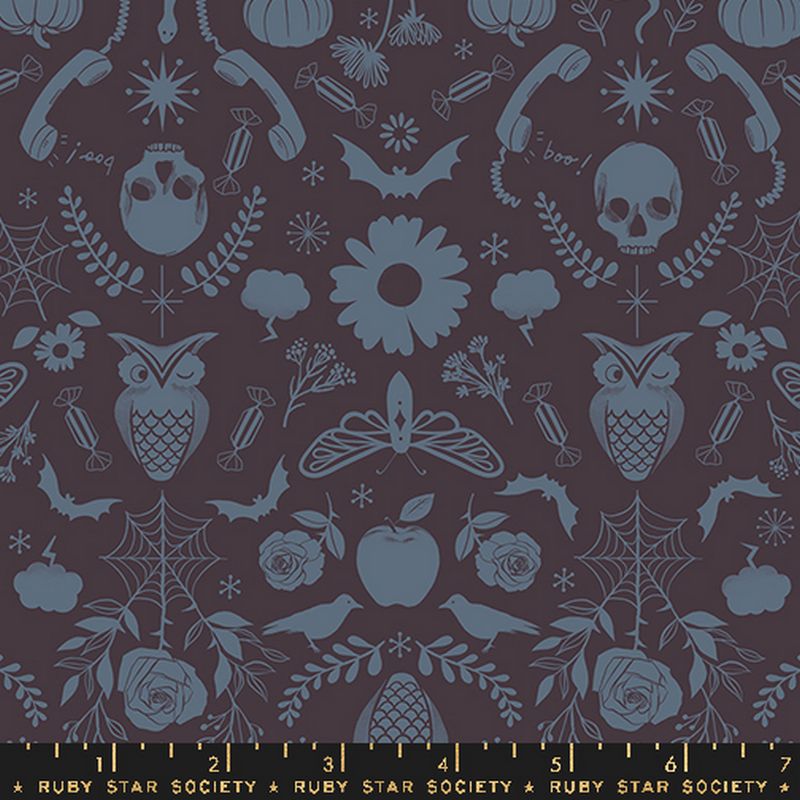 Good Spirits - Creep Damask in Caviar - Ruby Star Collaborative