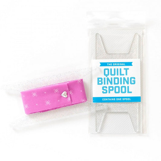 The Original Quilt Binding Spool - White Glitter - Stitch Supply Co