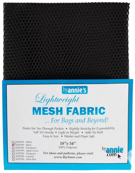 Lightweight Mesh Fabric by ByAnnie - Black (Pre-order: May 2025)