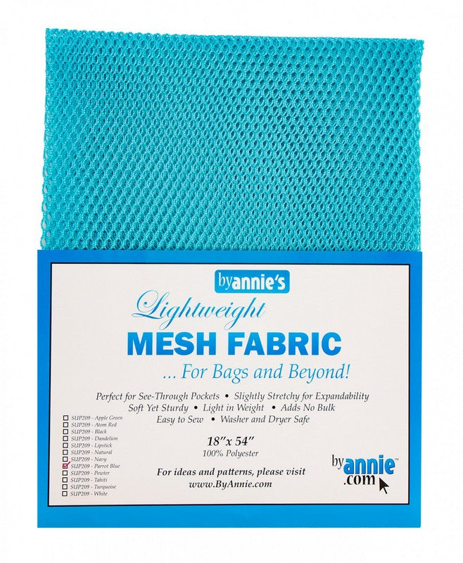 Lightweight Mesh Fabric by ByAnnie - Parrot Blue (Pre-order: May 2025)