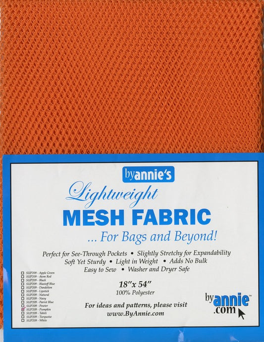 Lightweight Mesh Fabric by ByAnnie - Pumpkin (Pre-order: May 2025)