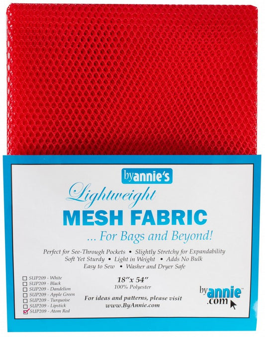 Lightweight Mesh Fabric by ByAnnie - Atomic Red (Pre-order: May 2025)