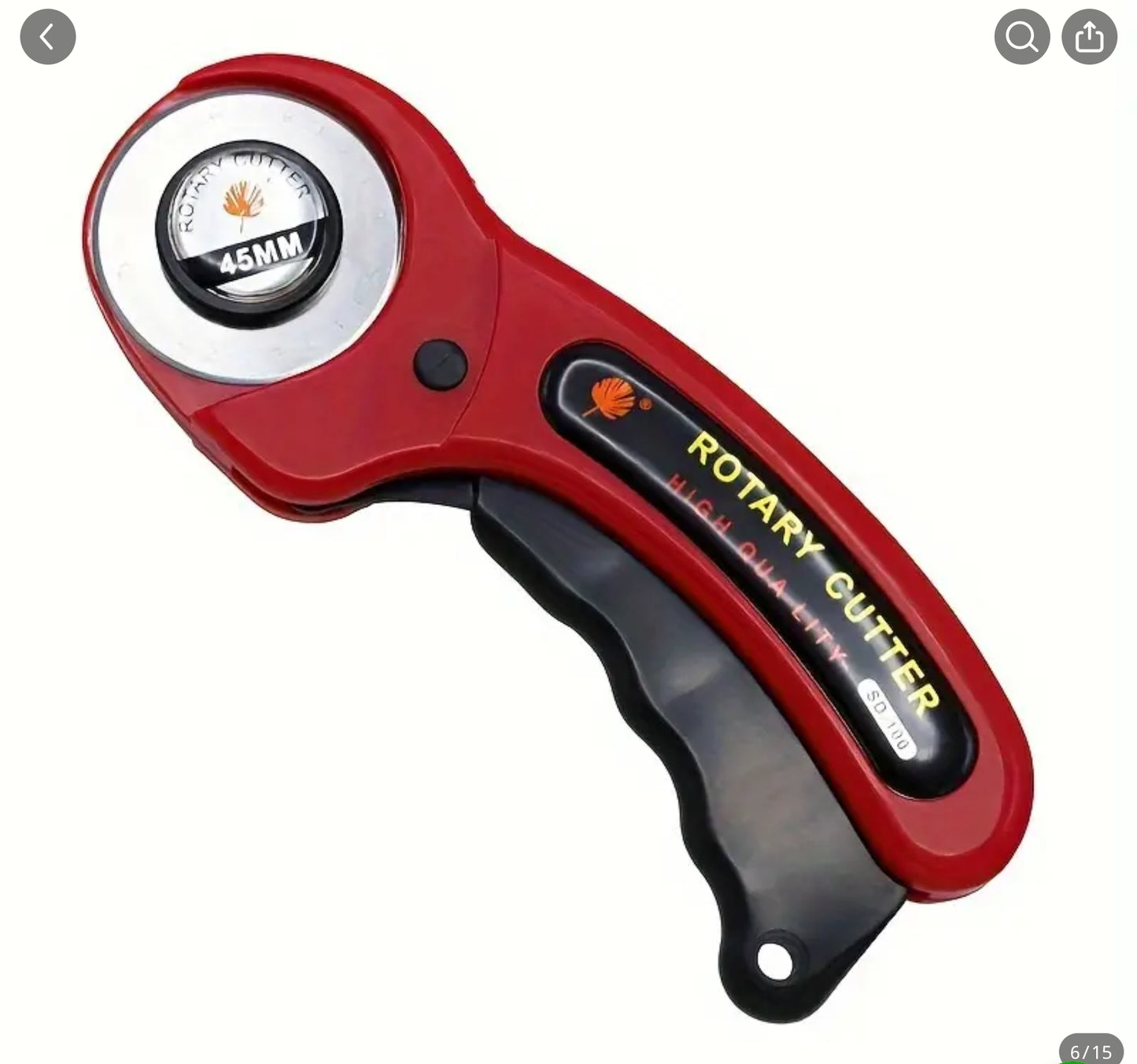 DOOR CRASHER! Basic Ergonomic 45mm Rotary Cutter (10 BONUS Blades!)  - Essential Notions