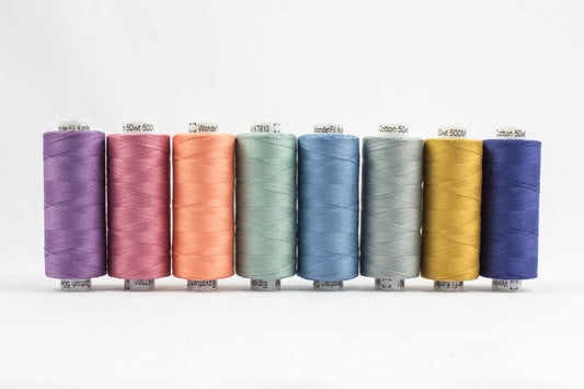 Konfetti 8 Pack - Shaded Velvet - Cotton 50wt 547yd (500m) - WonderFil Specialty Threads