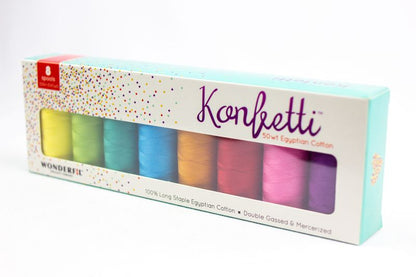 Konfetti 8 Pack - Spectrum - Cotton 50wt 547yd (500m) - WonderFil Specialty Threads