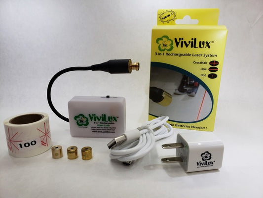 ViviLux 3 In 1 Rechargeable Green Laser System with Hook and Loop Tape and USB Plug (Pre-order: Sep 2024)