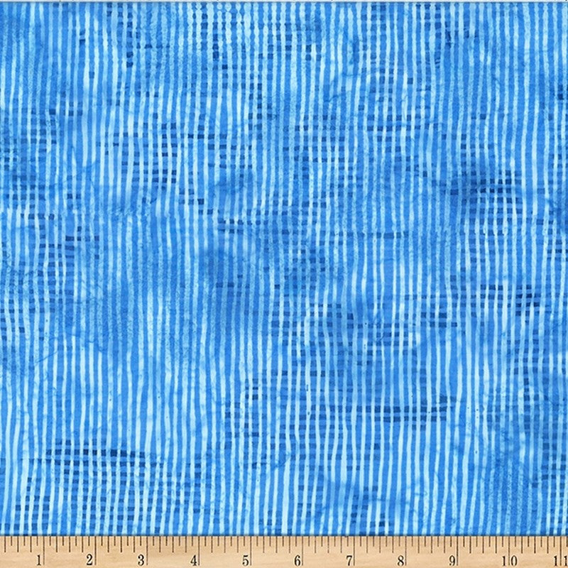 Bali Batiks - Winter Delight W2560-7 in Blue - Hoffman Fabrics