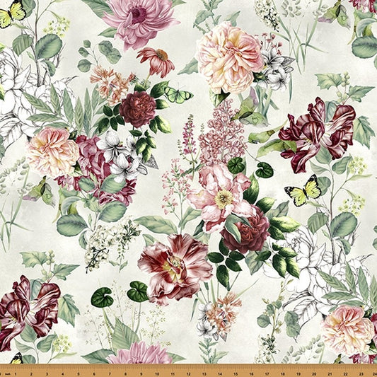 Botanical Charm - Vintage W5369-119 - Hoffman Fabrics (Pre-order: Oct 2024)