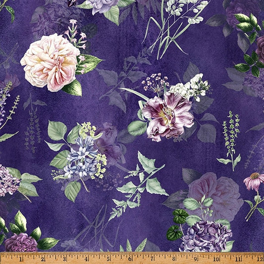 Botanical Charm - New Grape W5371-N45 - Hoffman Fabrics (Pre-order: Oct 2024)