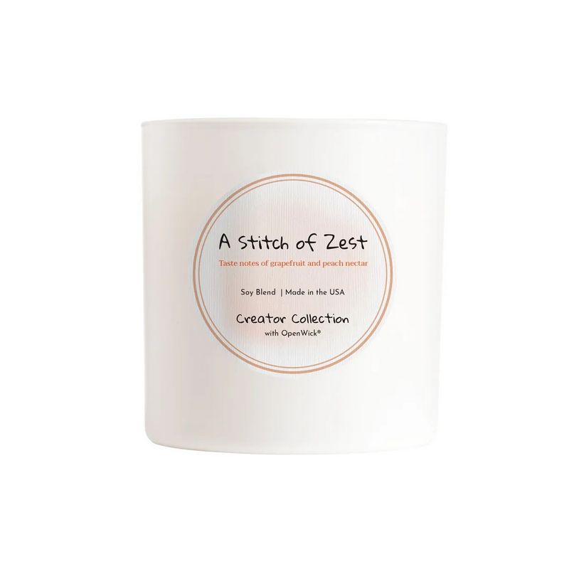 A Stitch of Zest - 7.5oz Candle - Cue Candle