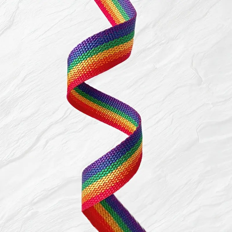 Rainbow Stripe Webbing 1" (4 Yards)