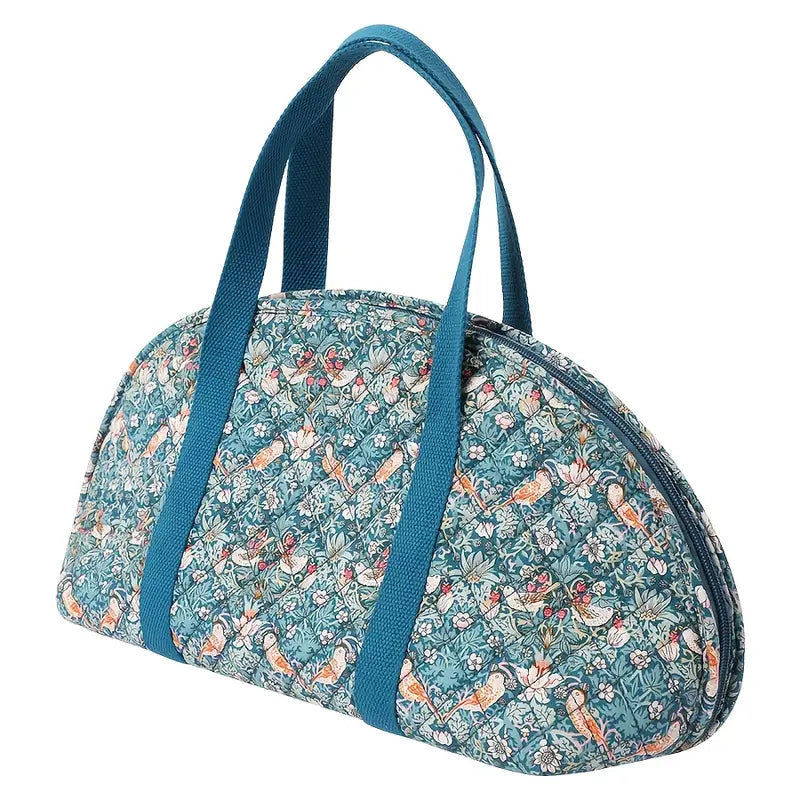 Premium Quilted Iron Carry Case (With Notions Storage) - Floral Birds