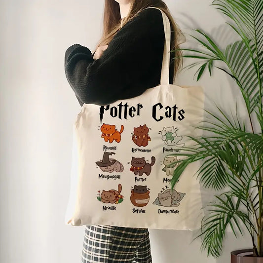 Sew n' Stash Tote Bag - Potter Cats