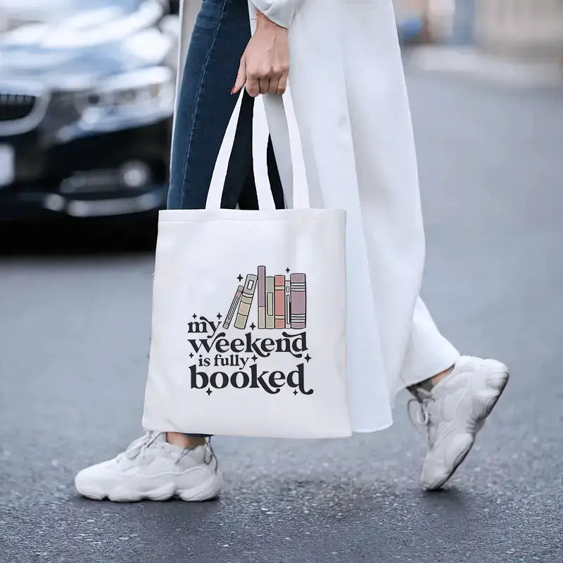 Sew n' Stash Premium Tote Bag - My Weekend is Fully Booked - Essential Notions