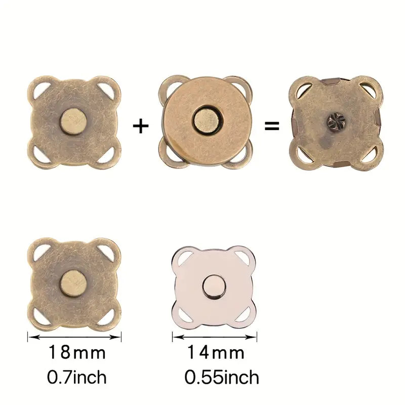 Magnetic Snap Fastener (Circle) - Medium (0.7") (Pre-order: Apr 2025)