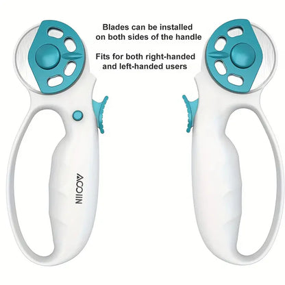 Ergonomic 45mm Rotary Cutter (With 6 FREE Blades!) - Essential Notions