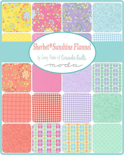 Sherbet Sunshine Flannels - Charm Pack - Corey Yoder - Moda (Pre-order: Aug 2025)